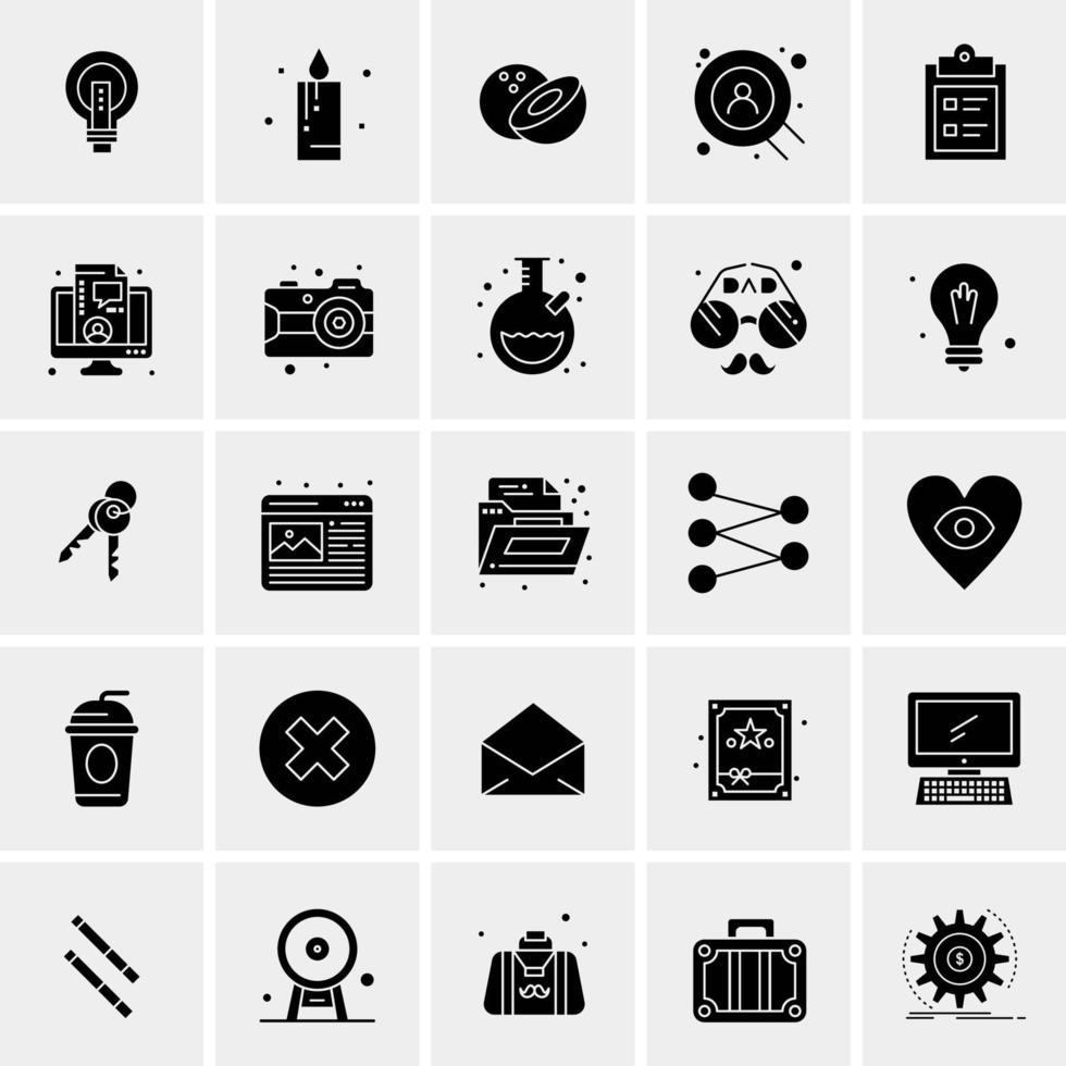 25 Universal Business Icons Vector Creative Icon Illustration to use in web and Mobile Related project