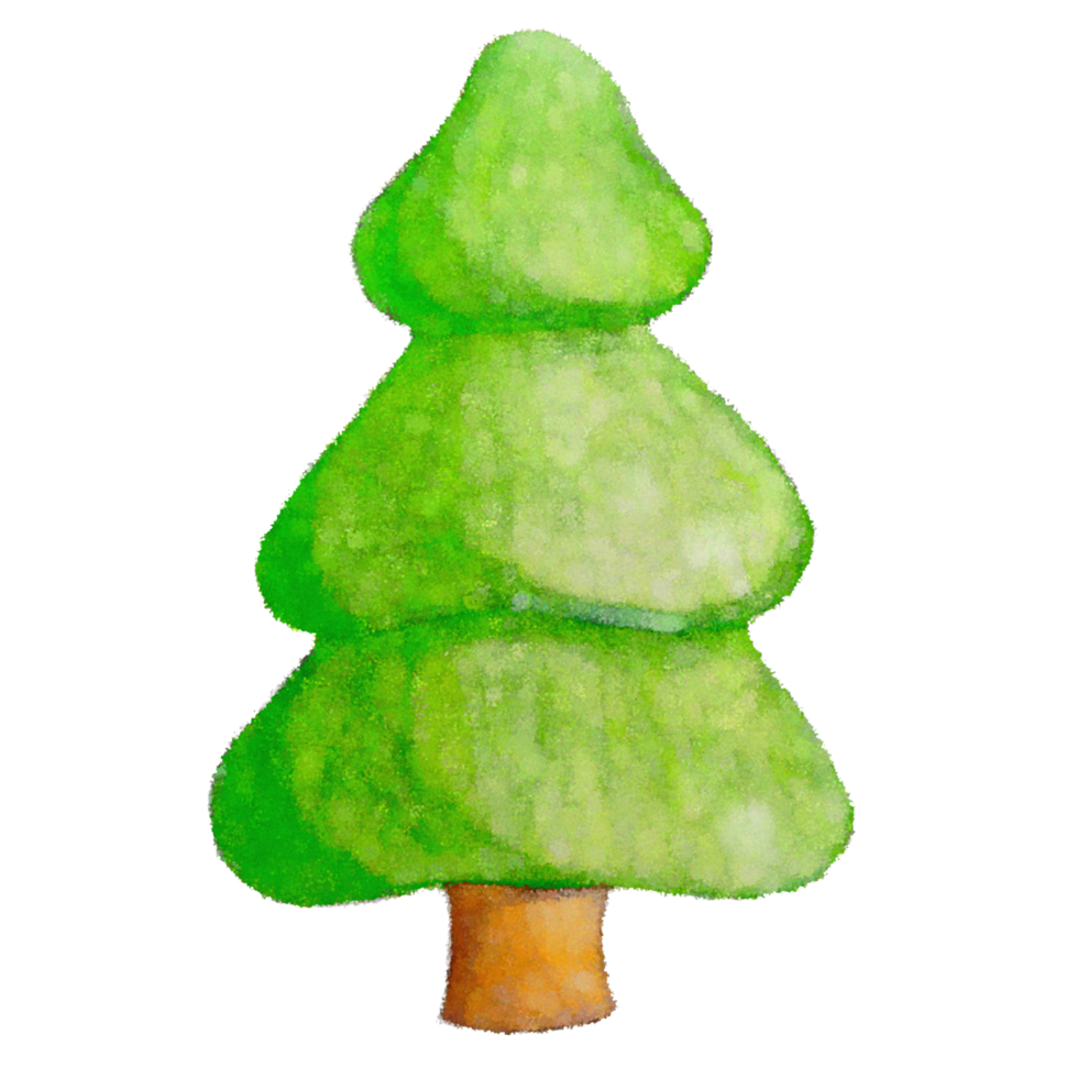 acuarela arbol navidad png