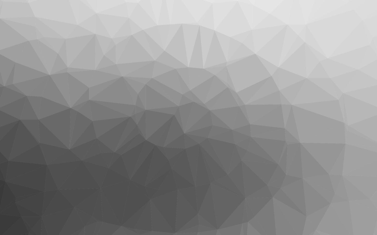Light Silver, Gray vector abstract polygonal cover.
