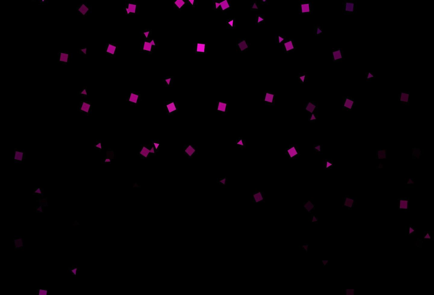 Dark Purple vector template with crystals, circles, squares.
