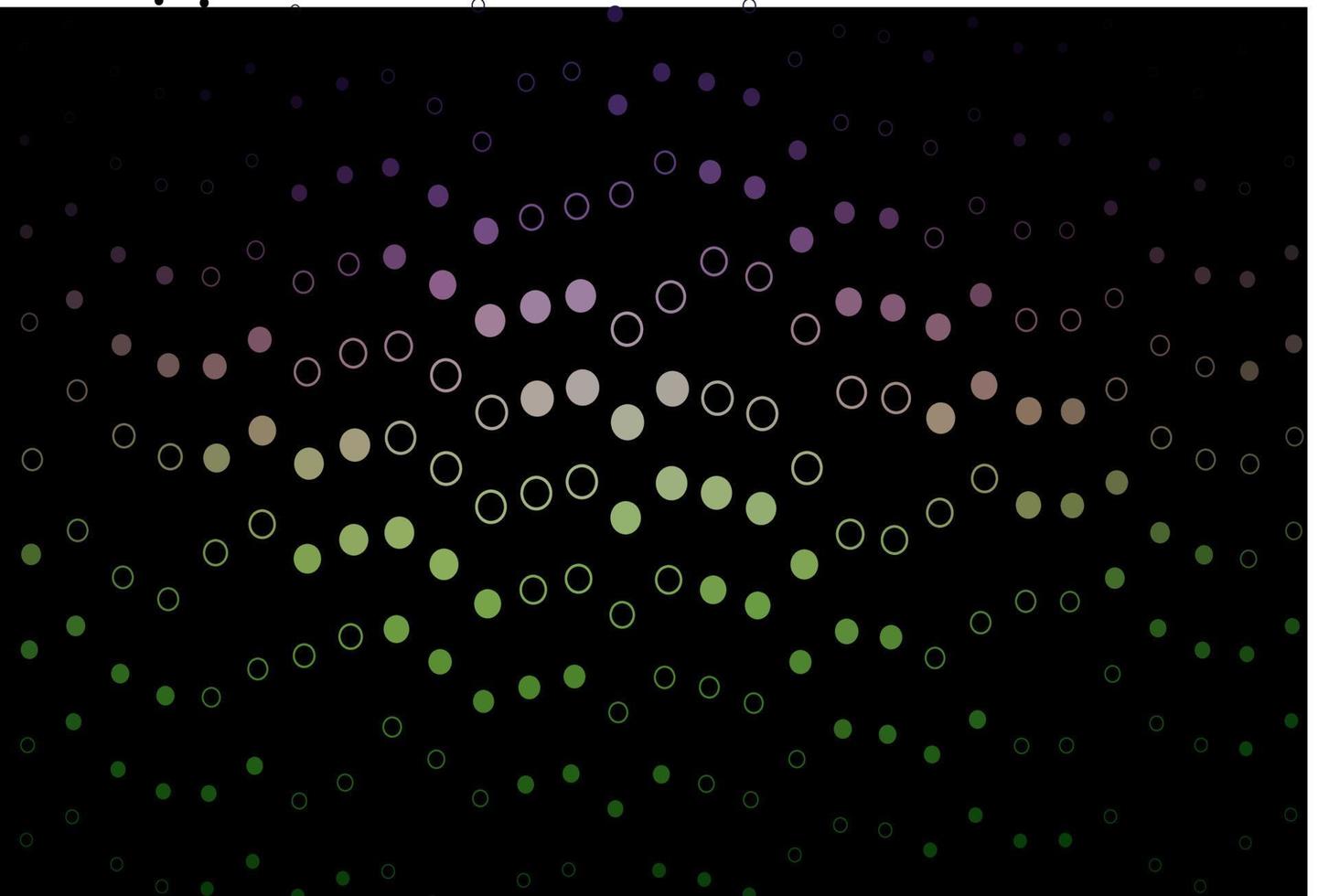 Dark Pink, Green vector pattern with spheres.