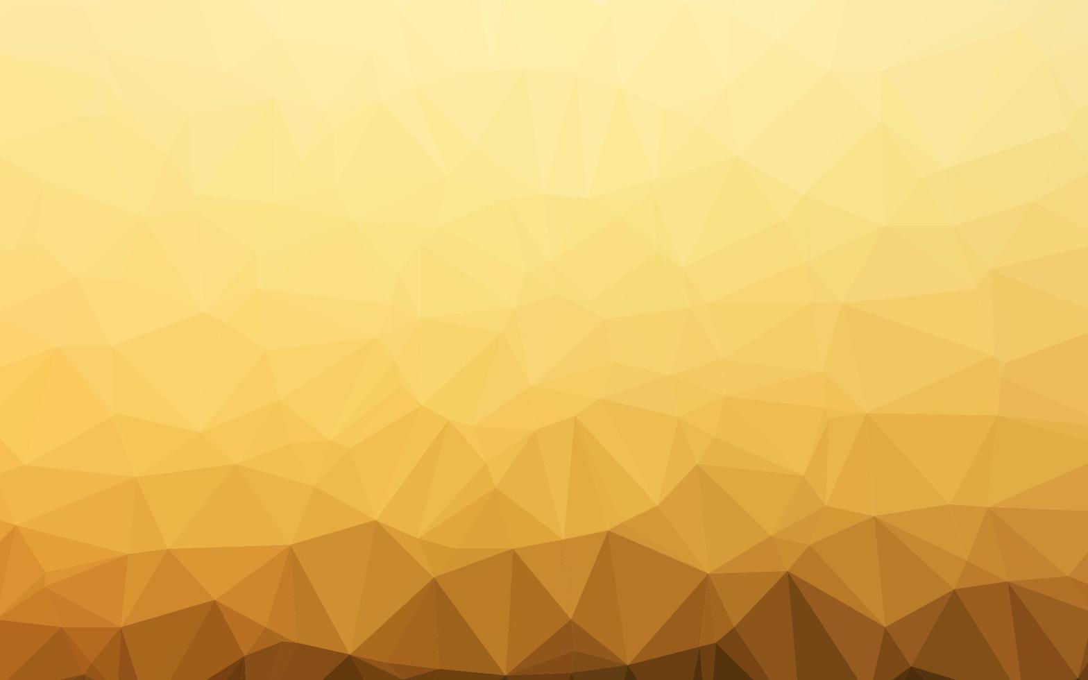 Light Yellow, Orange vector triangle mosaic template.