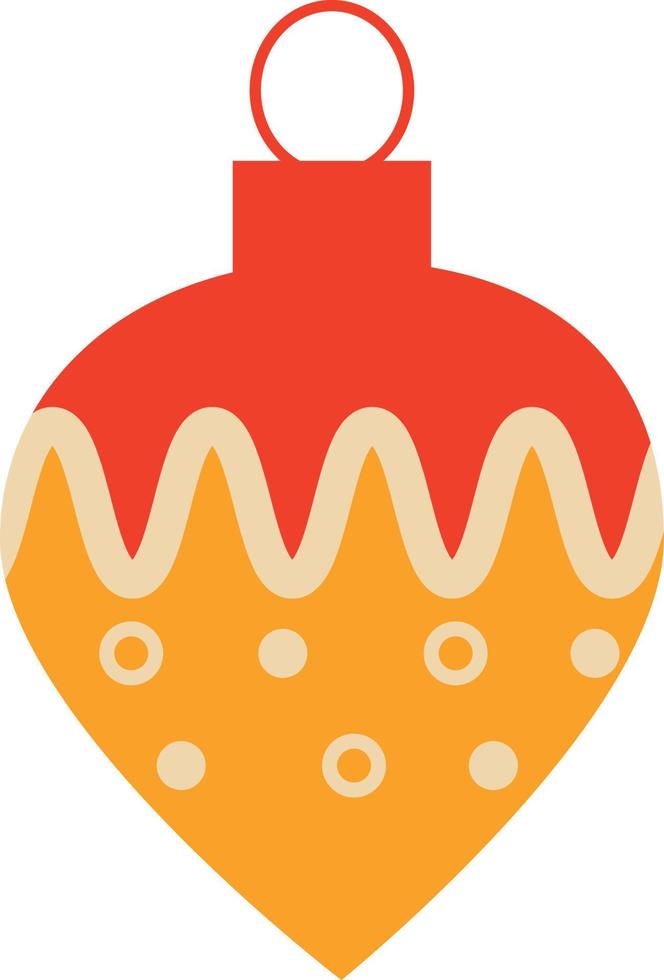 Vintage Christmas tree toy vector