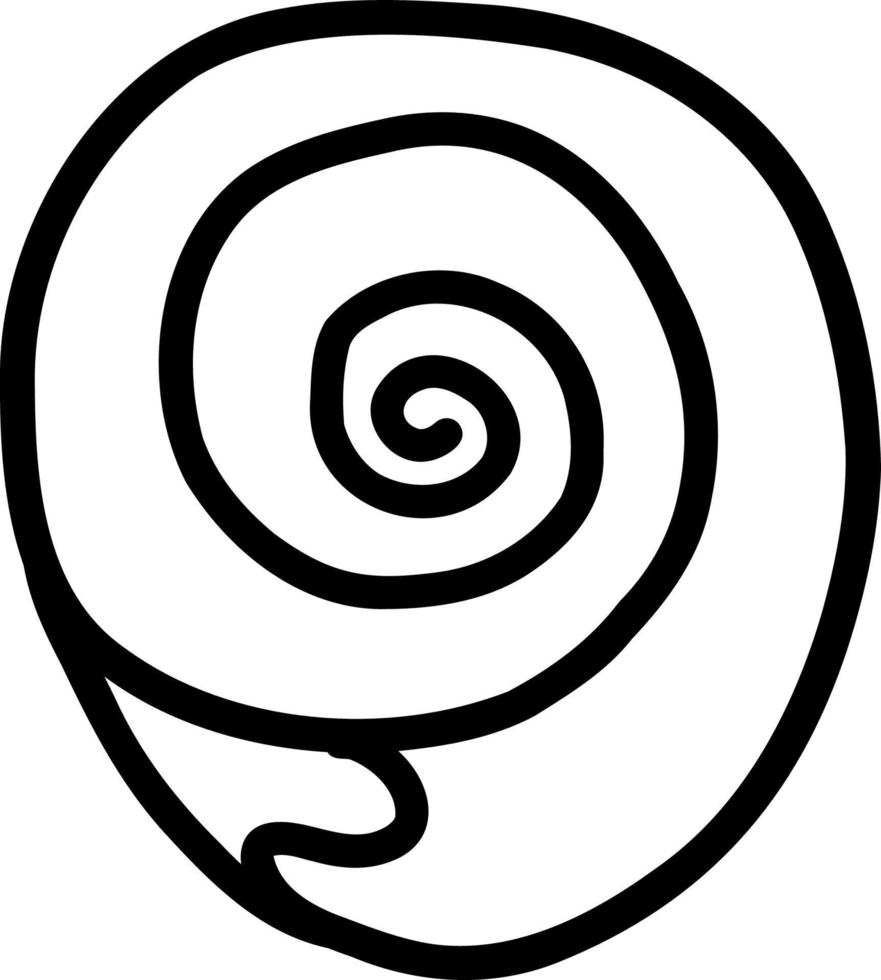 seashell. vector illustration in doodle style