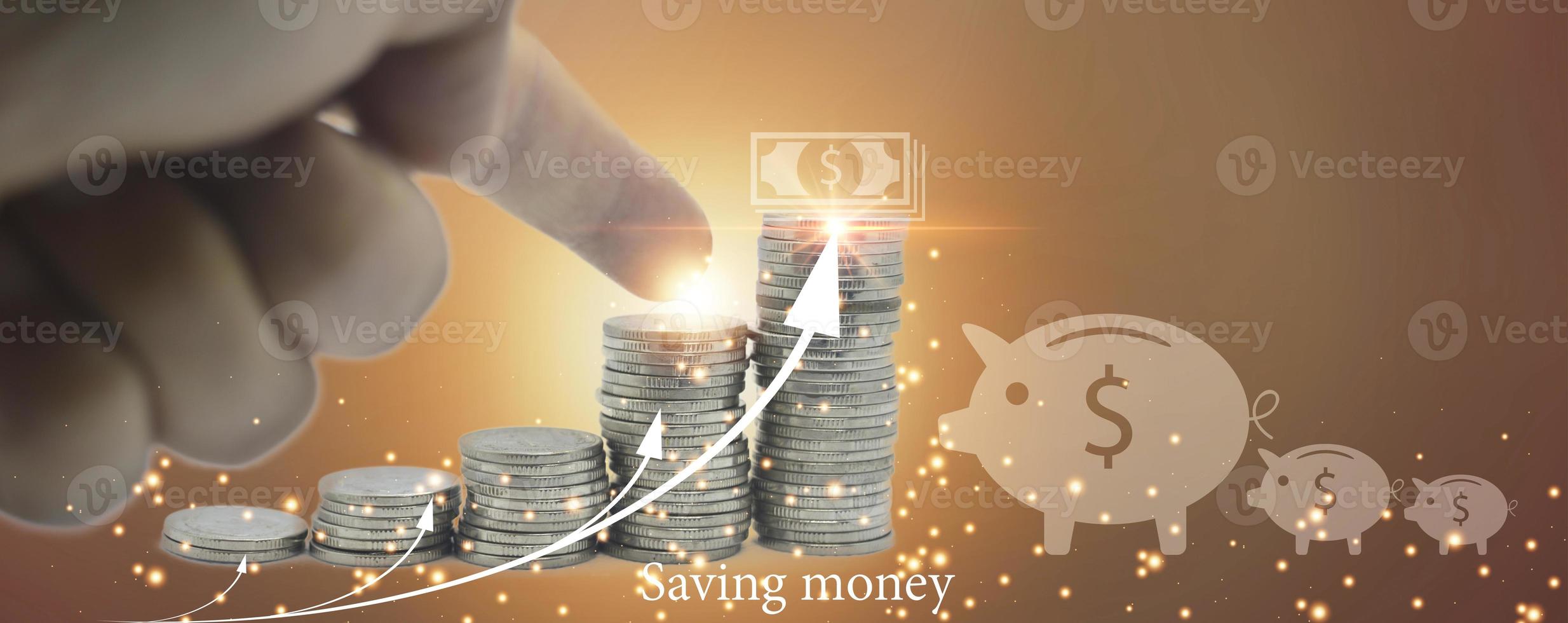 money saving concept for the future, financial planning photo