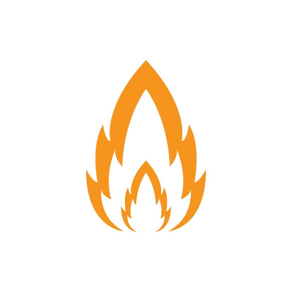 diseño de vector de logotipo de icono de fuego