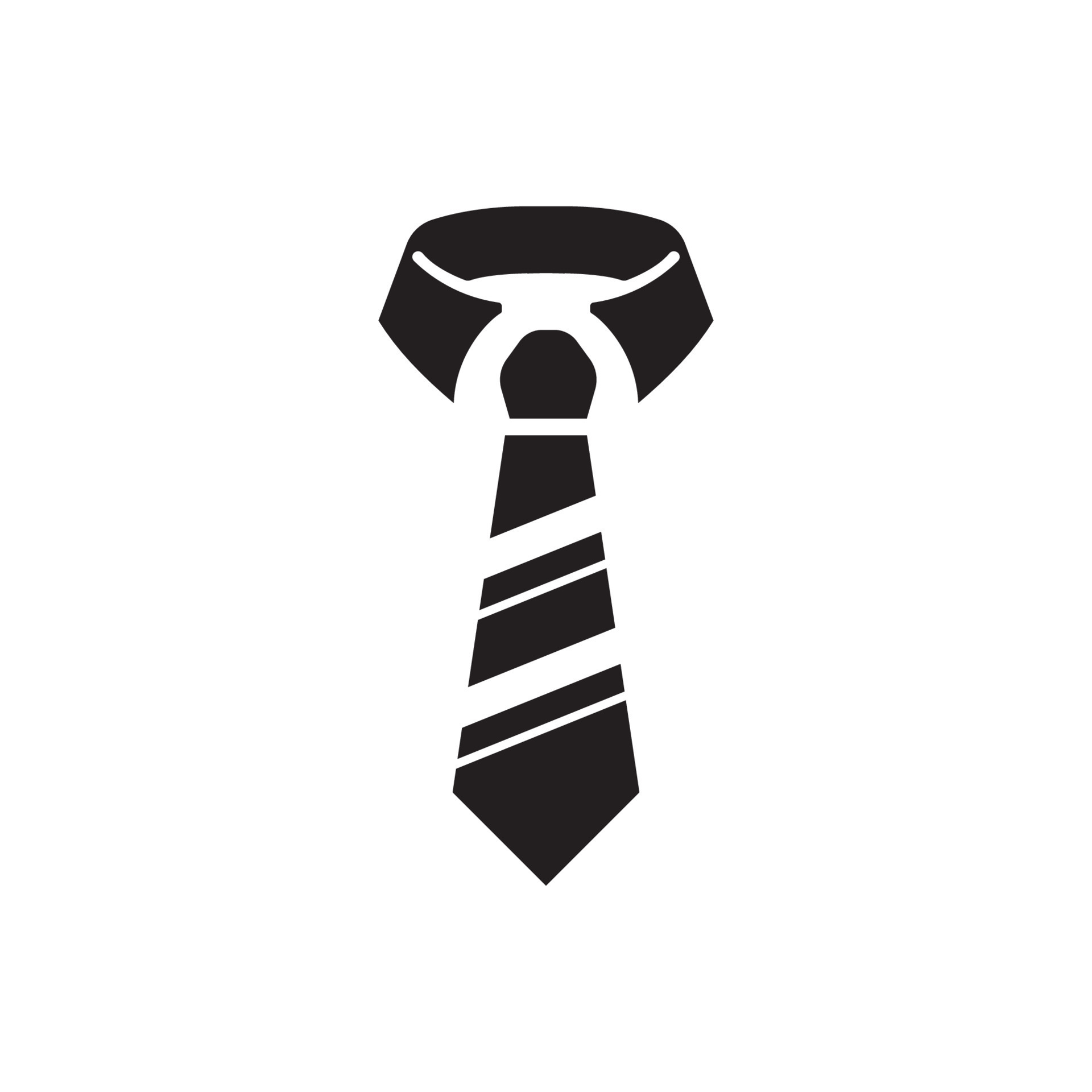 diseño vector logotipo icono de corbata 14321464 Vector en Vecteezy