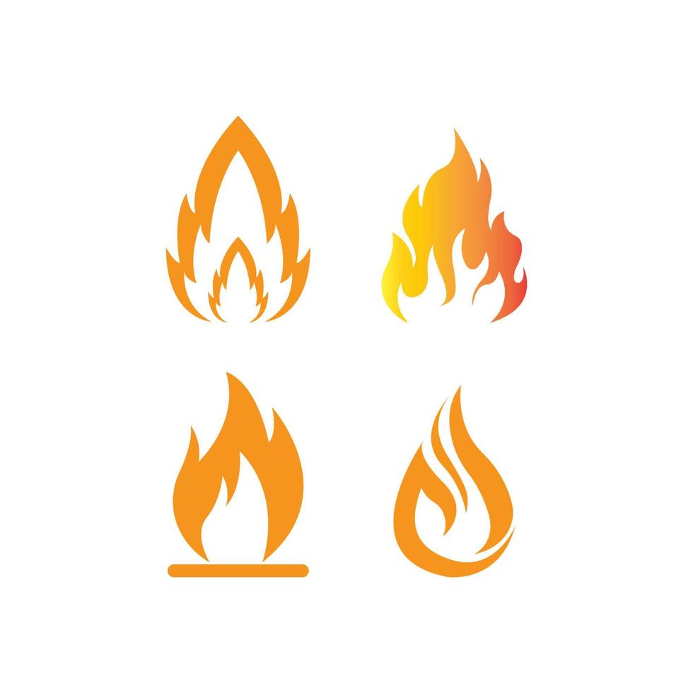 fire icon logo vector design