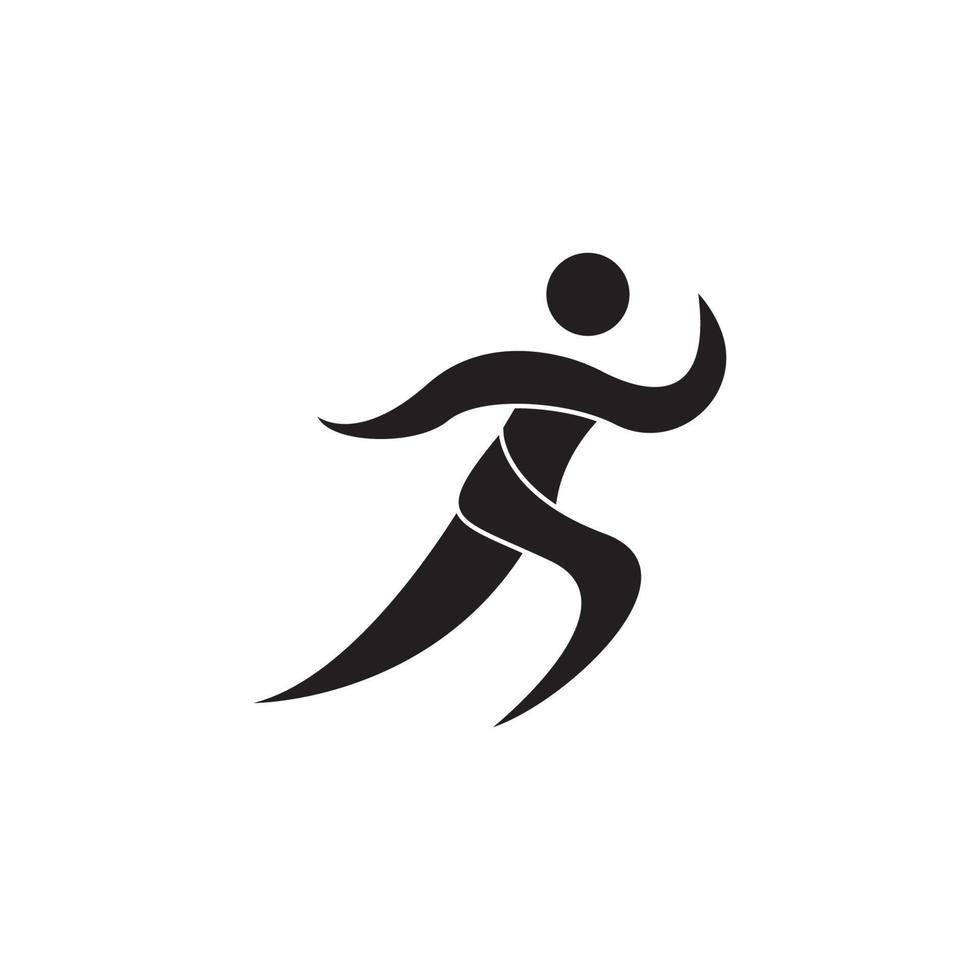 running icon. vector illustration symbol