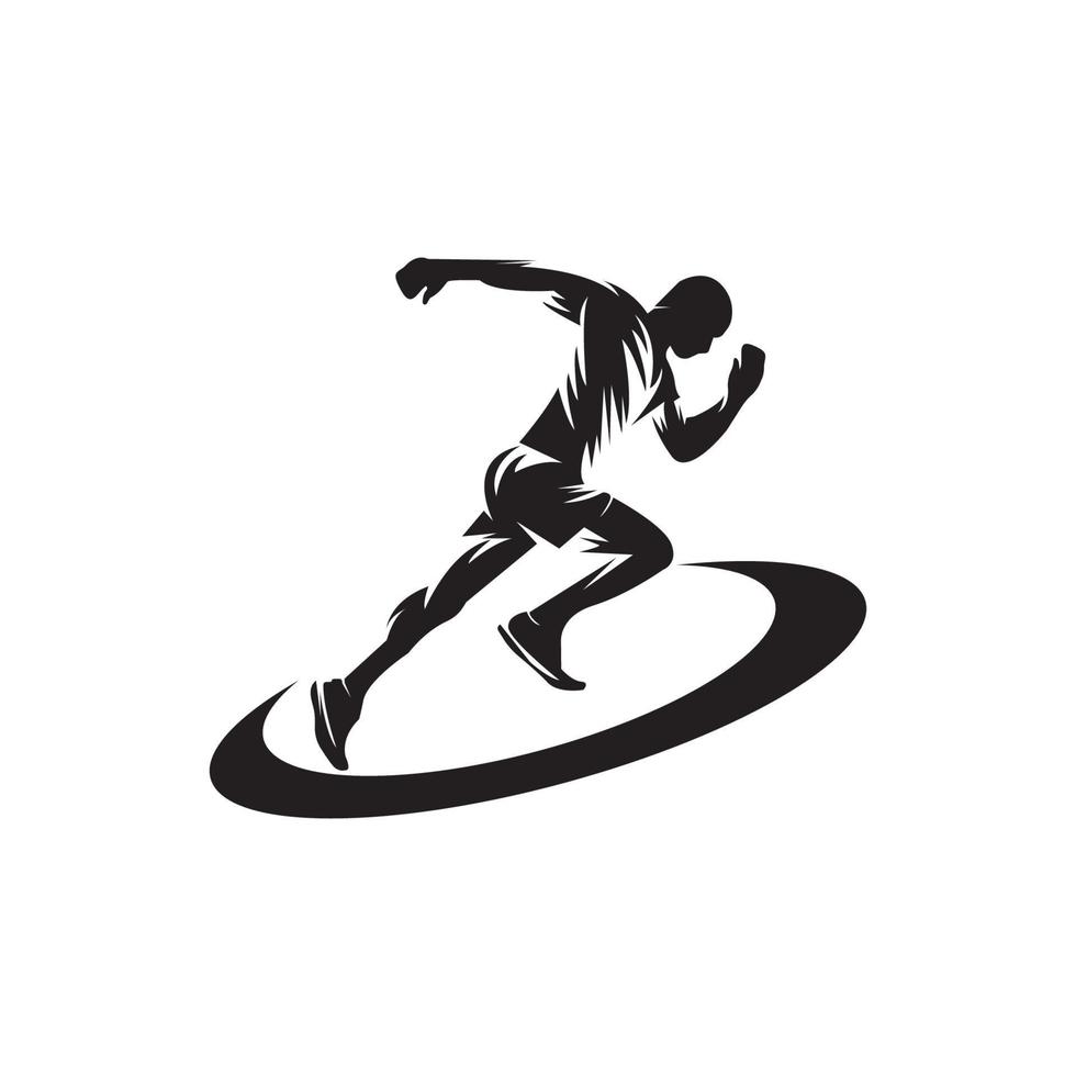 running icon. vector illustration symbol