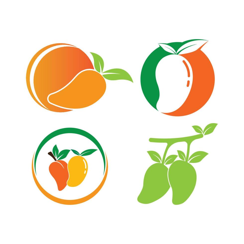 icono de vector de mango. logotipo de ilustración