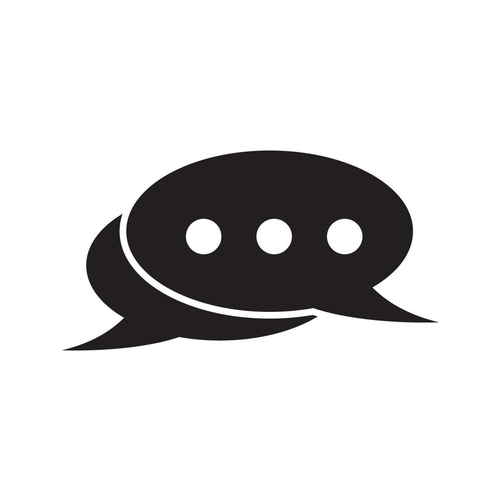 message icon logo, vector design