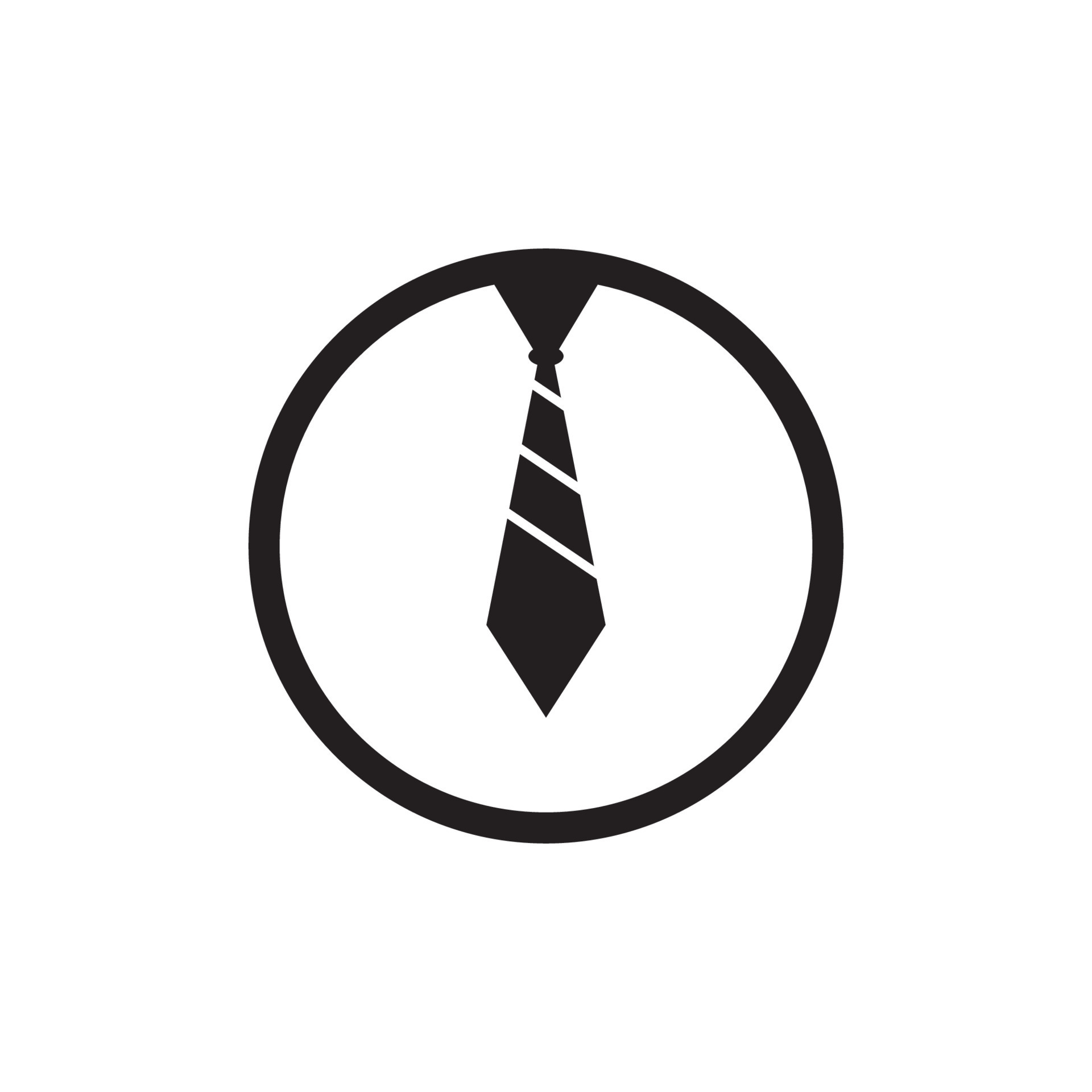 necktie with logo