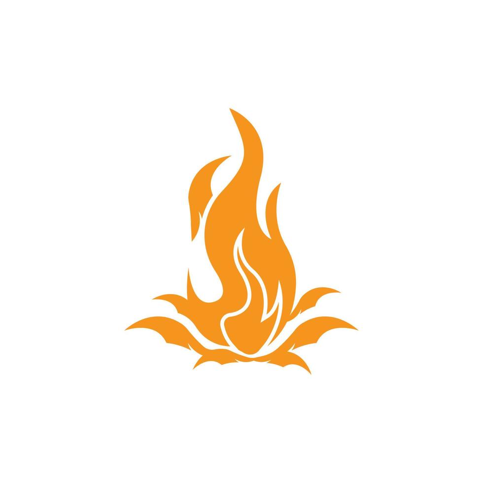 diseño de vector de logotipo de icono de fuego