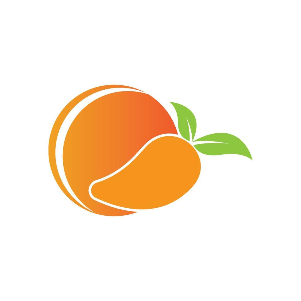 icono de vector de mango. logotipo de ilustración