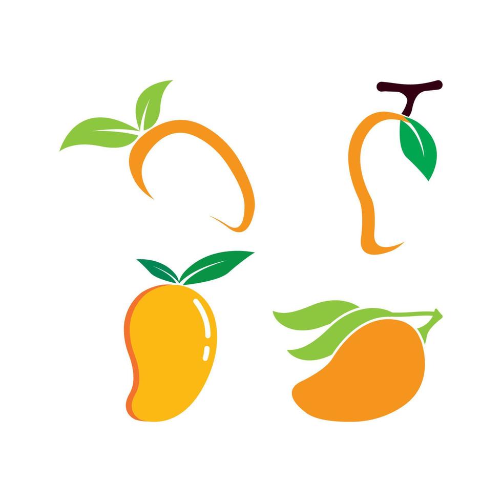 icono de vector de mango. logotipo de ilustración