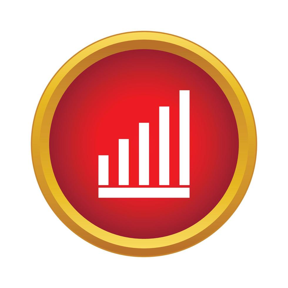 Graph icon, simple style vector