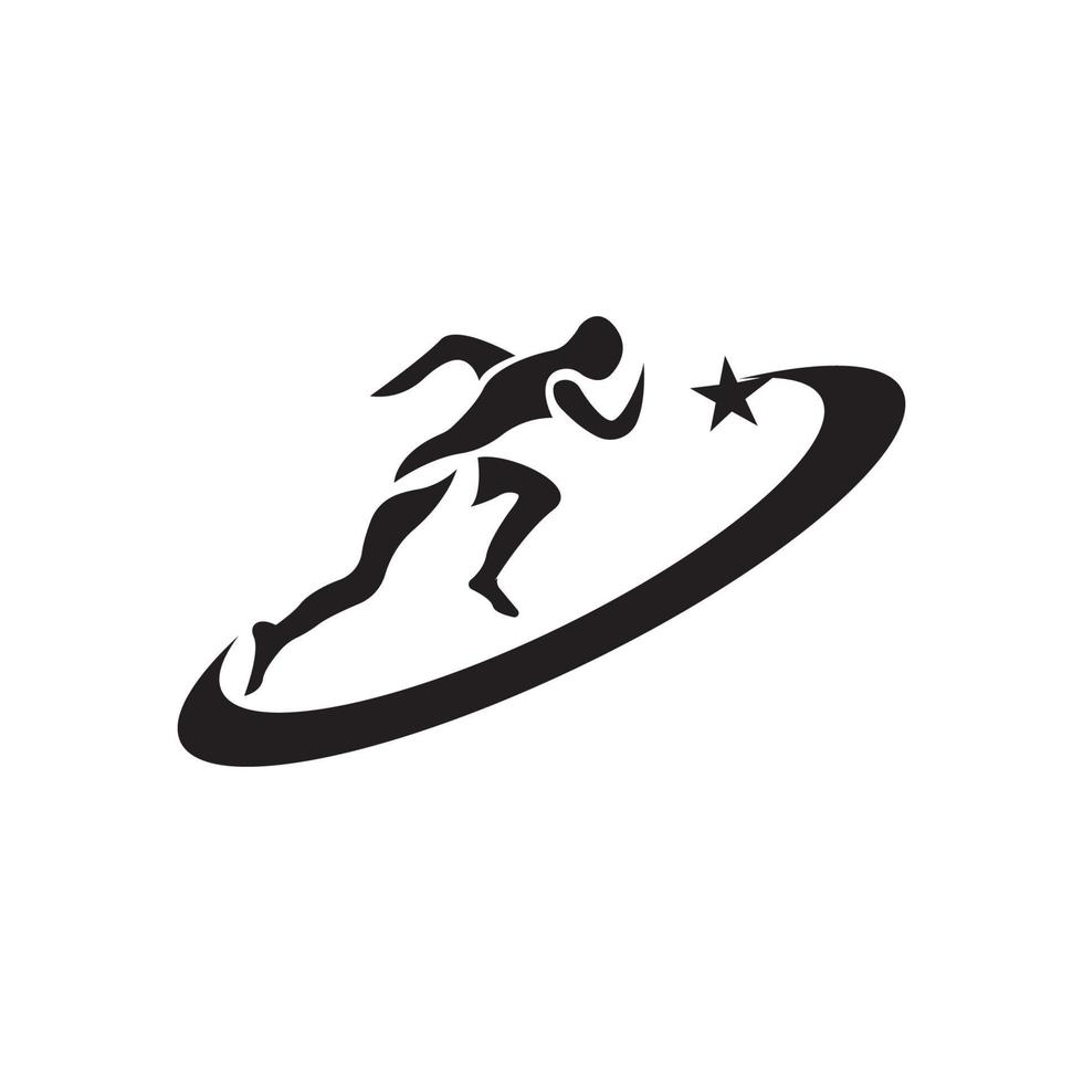 running icon. vector illustration symbol