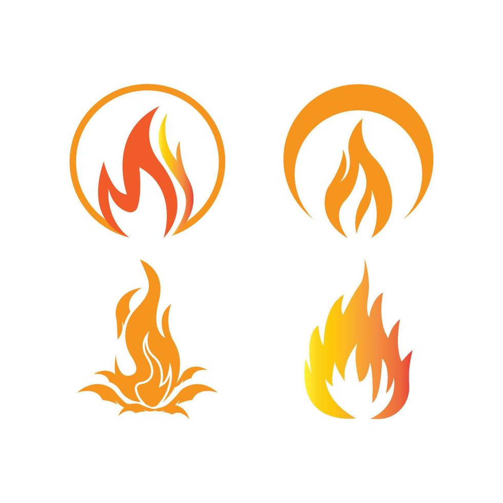 fire icon logo vector design