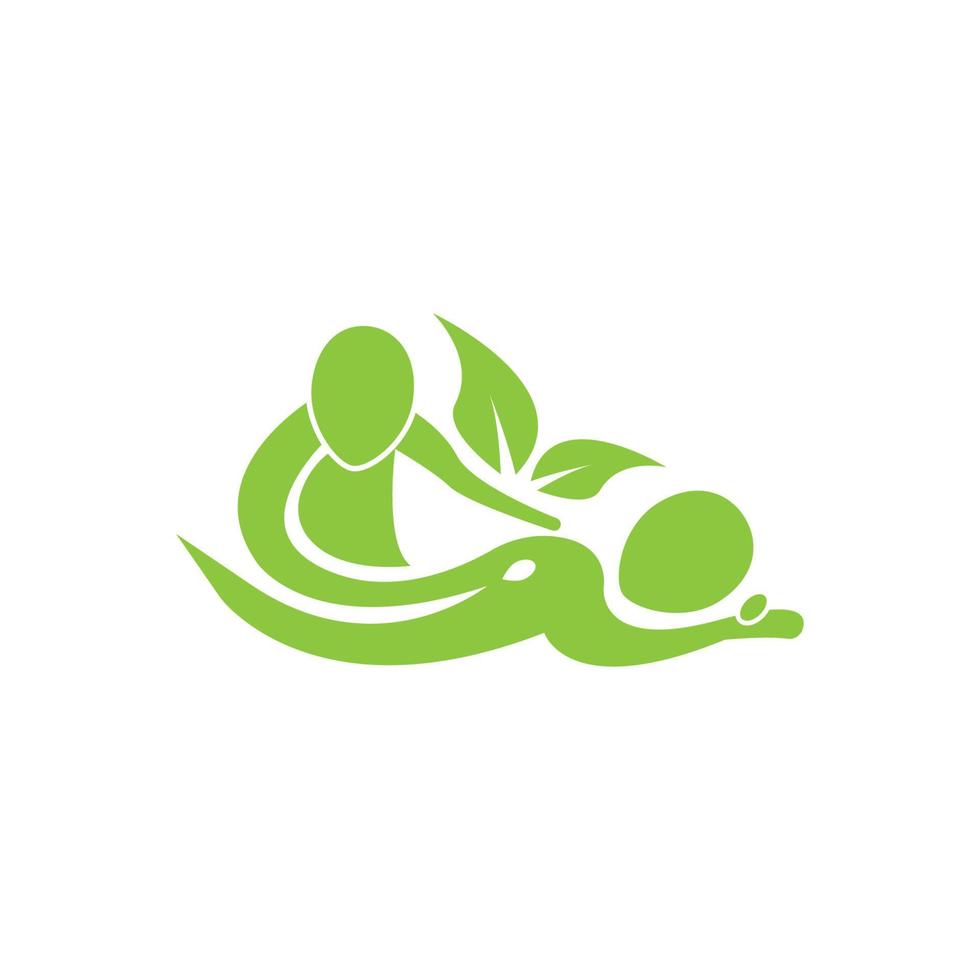 Body massage logo vector