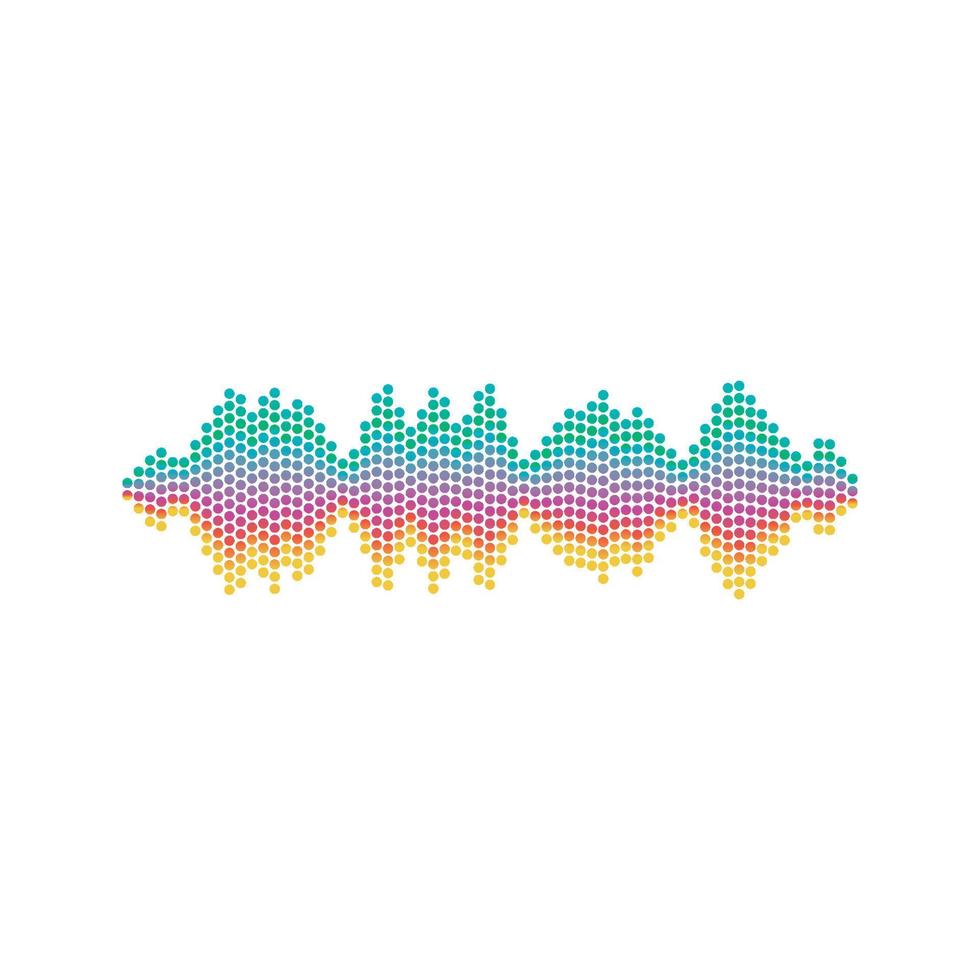 Sound waves vector illustration