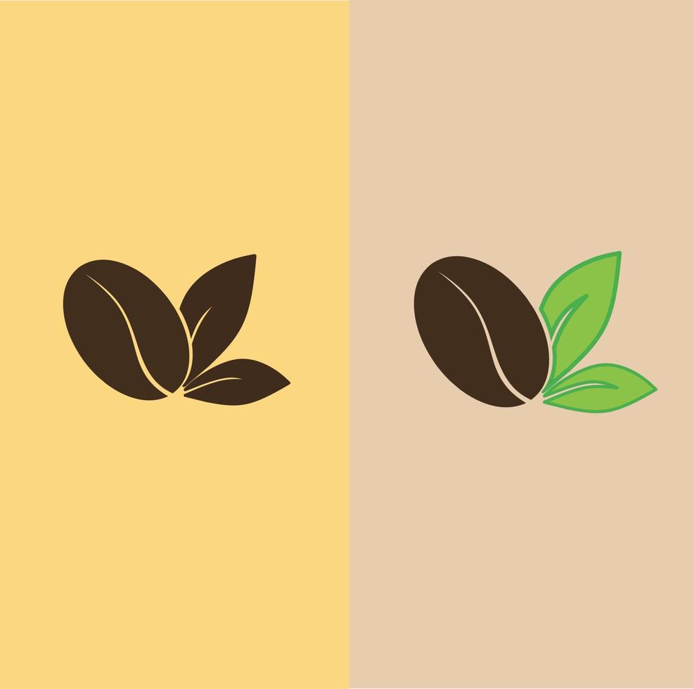 icono del logotipo de grano de café. vector de acciones del logotipo.