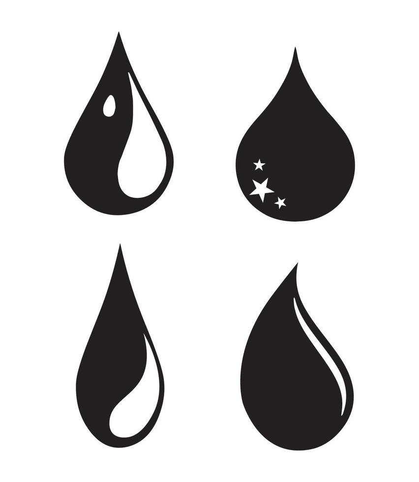 Set of Drops vector