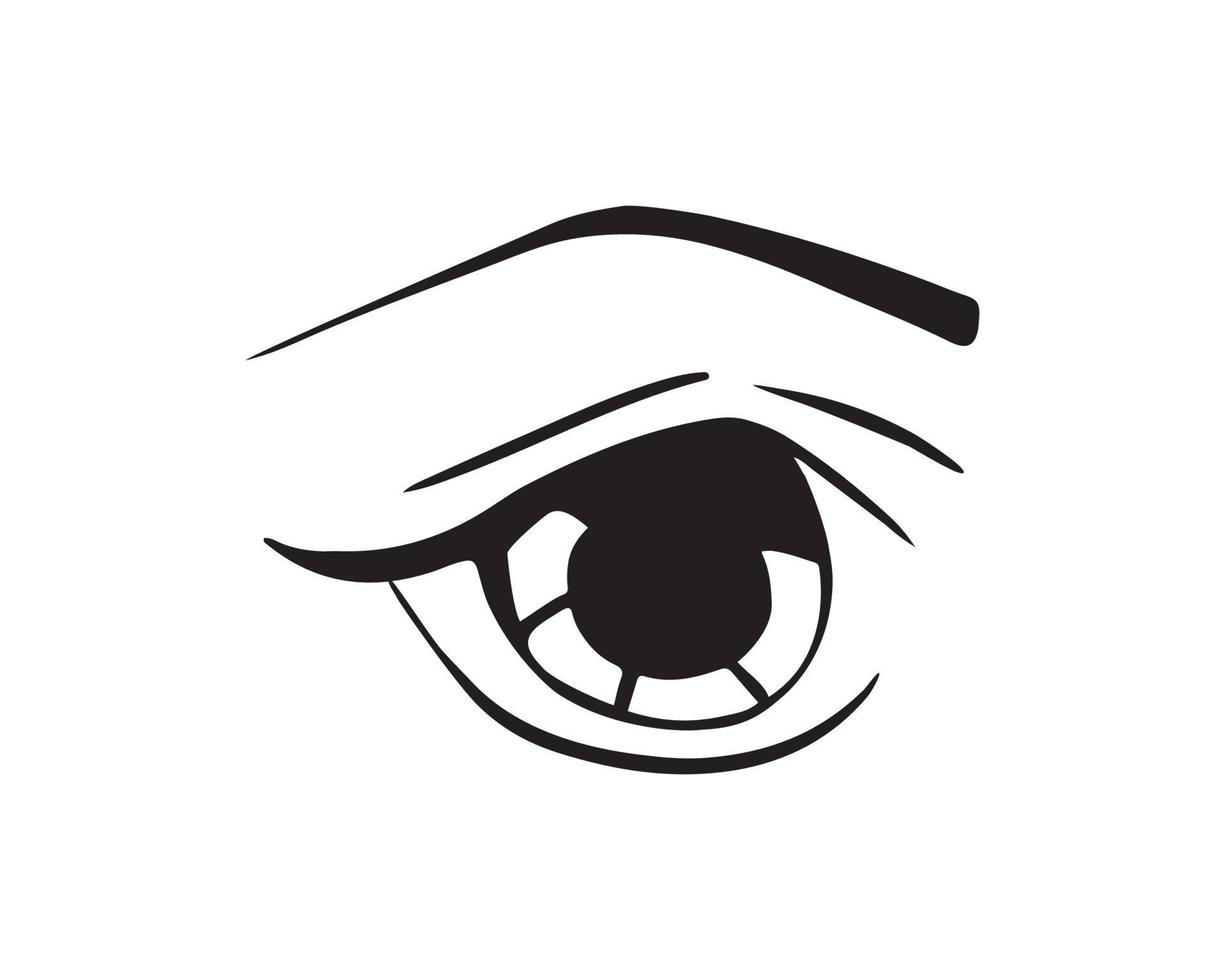 Vector illustration of Eyes Expression