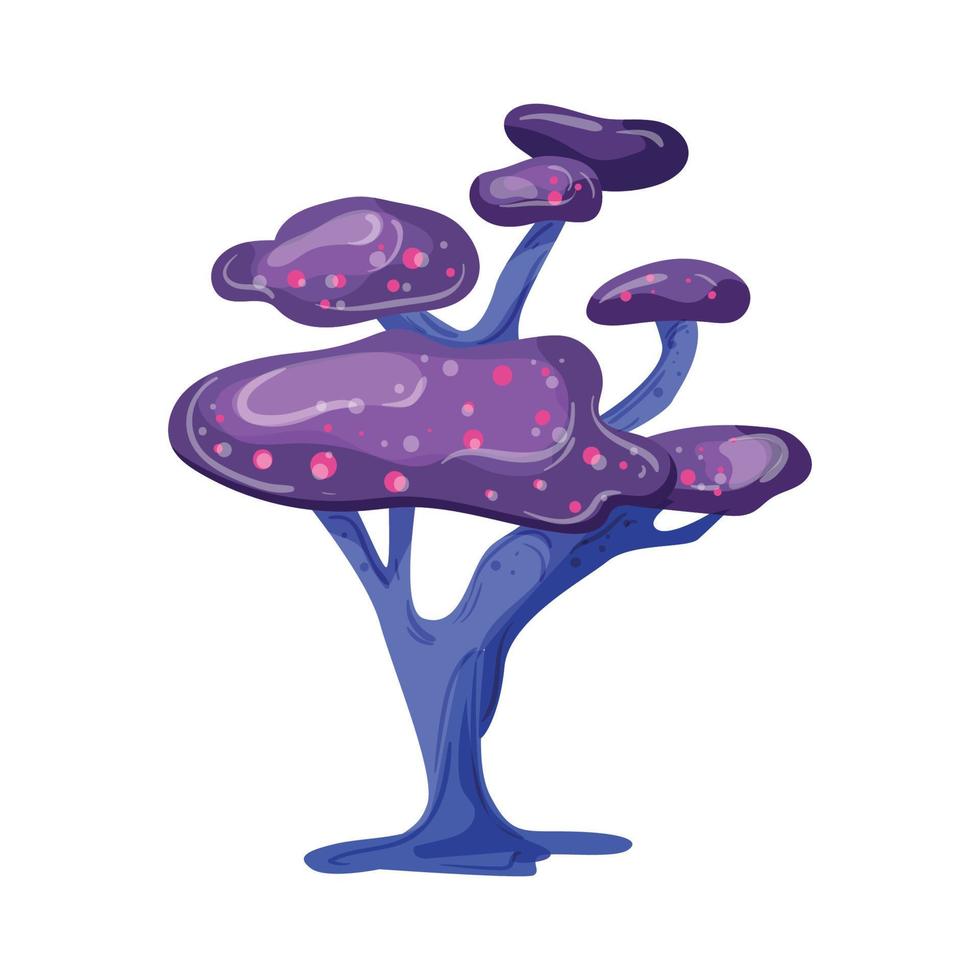 árbol de fantasía de ilustración vectorial vector