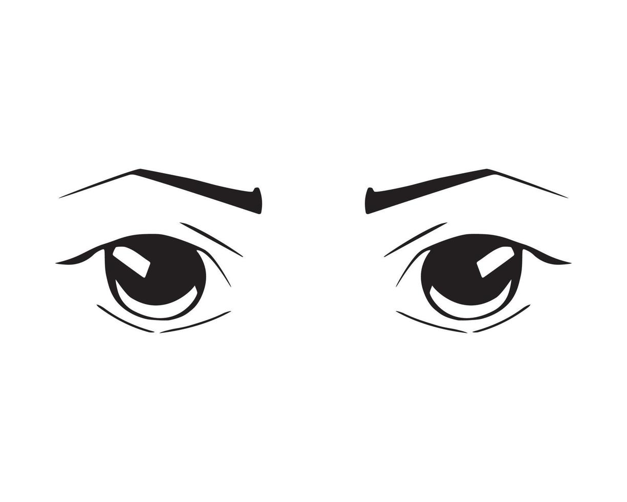 Vector illustration of Eyes Expression