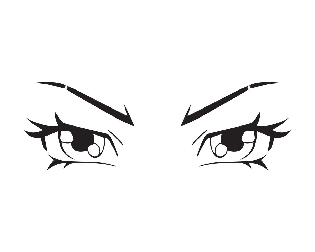 Vector illustration of Eyes Expression