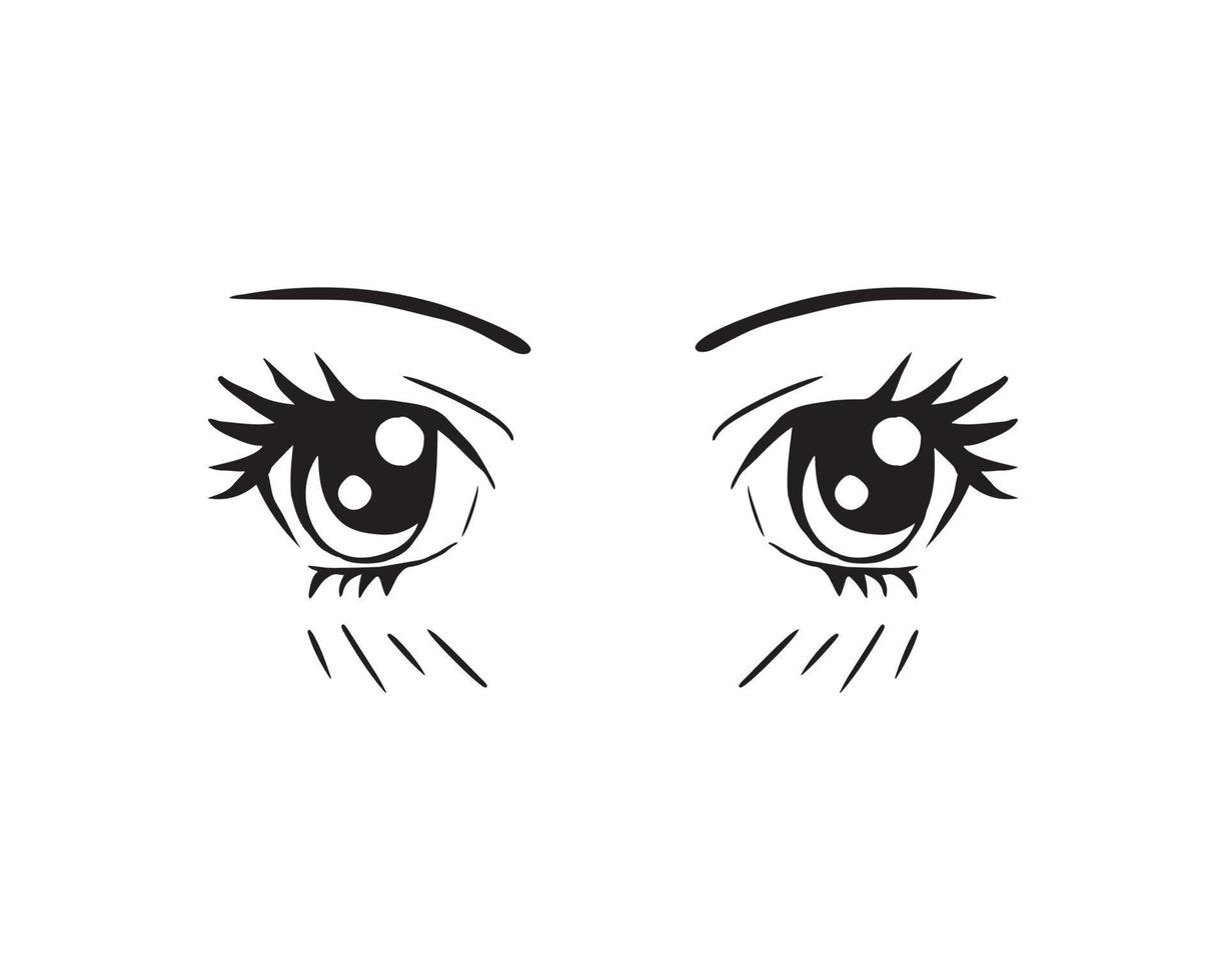 Vector illustration of Eyes Expression