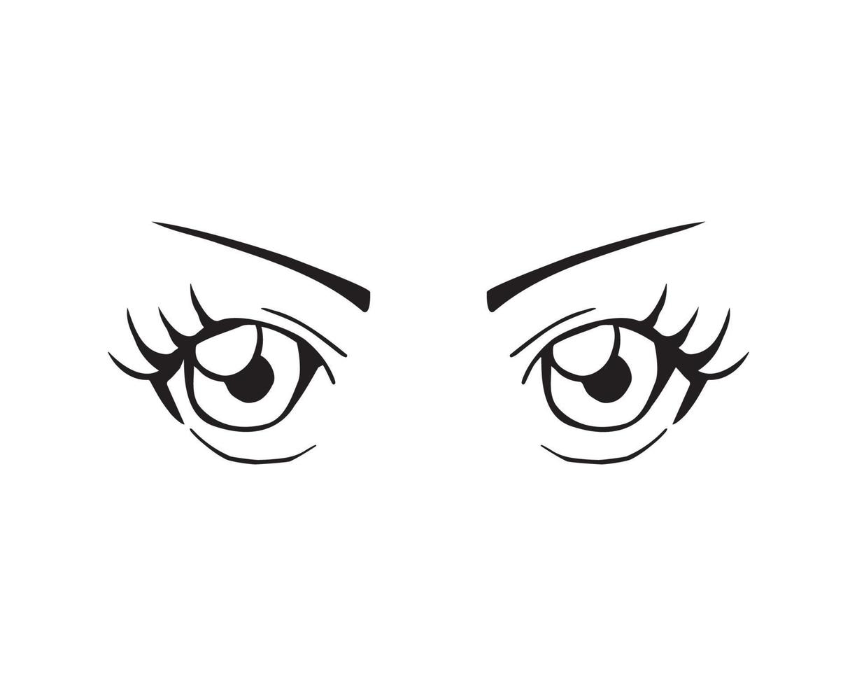 Vector illustration of Eyes Expression
