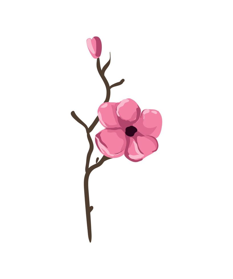 ilustración vectorial de flor vector