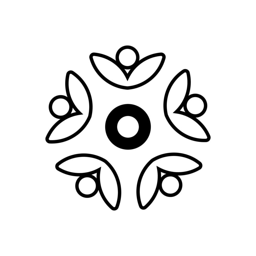 Vector illustration of Flower