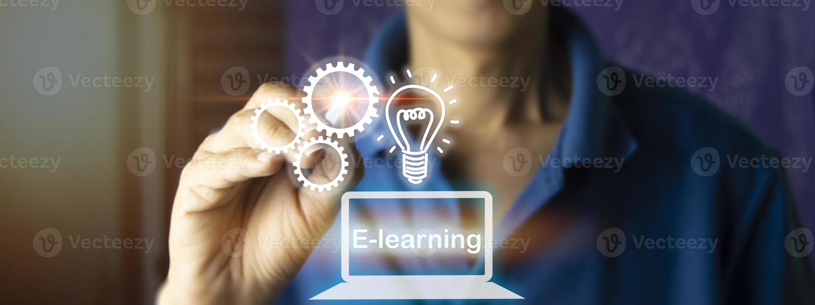 Concept of e-Learning photo
