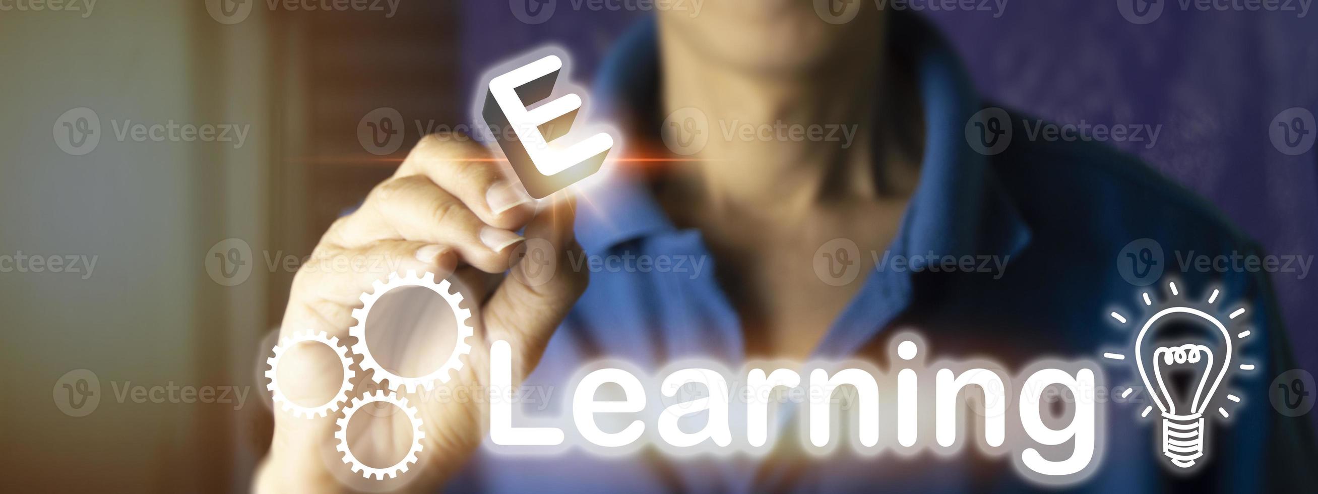 Concept of e-Learning photo