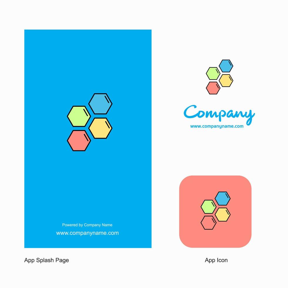 Shells Company Logo App Icon and Splash Page Design Creative Business App Design Elements vector