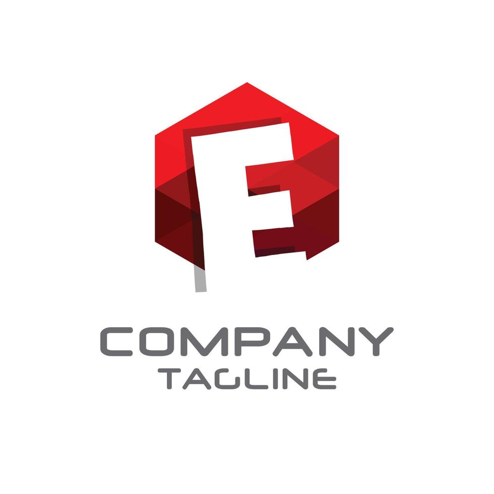 Alphabetical logo design with creative typography vector