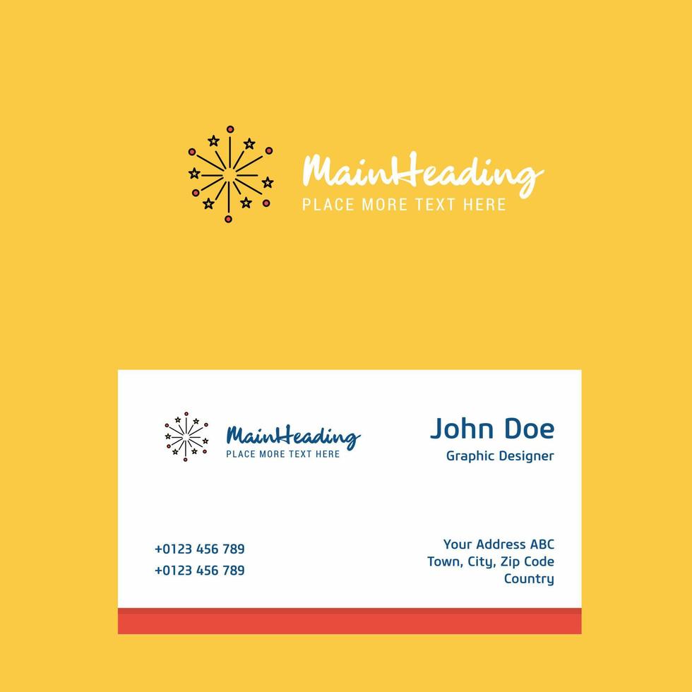 Blast logo Design with business card template Elegant corporate identity Vector