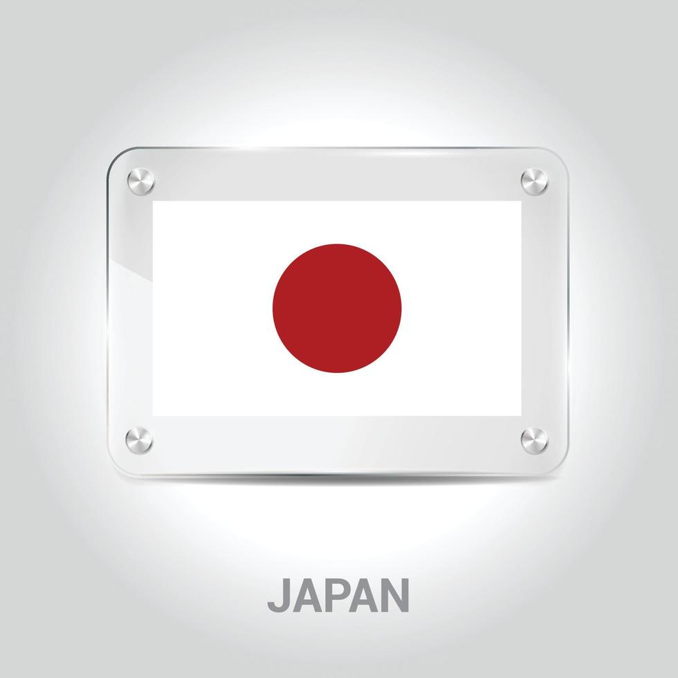 vector de diseño de bandera de japón