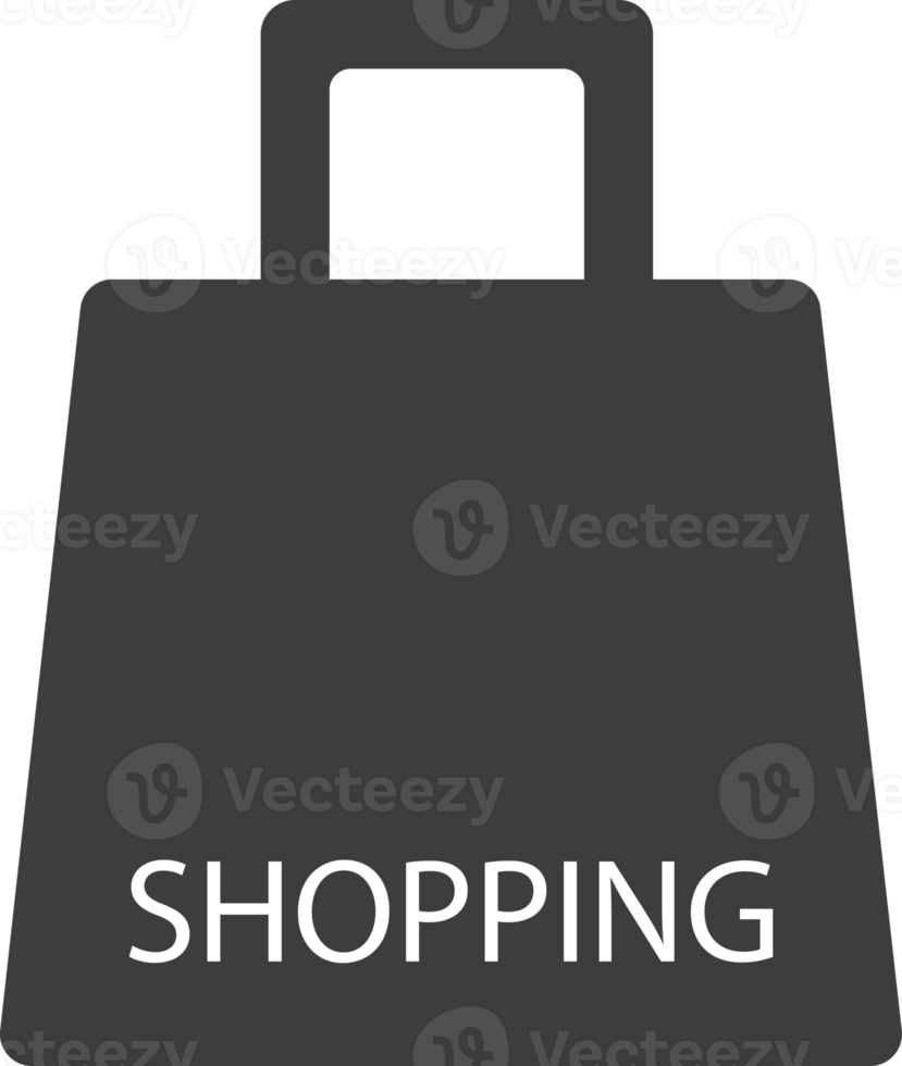 Shopping bag black shadow icon, Shop icon set. png