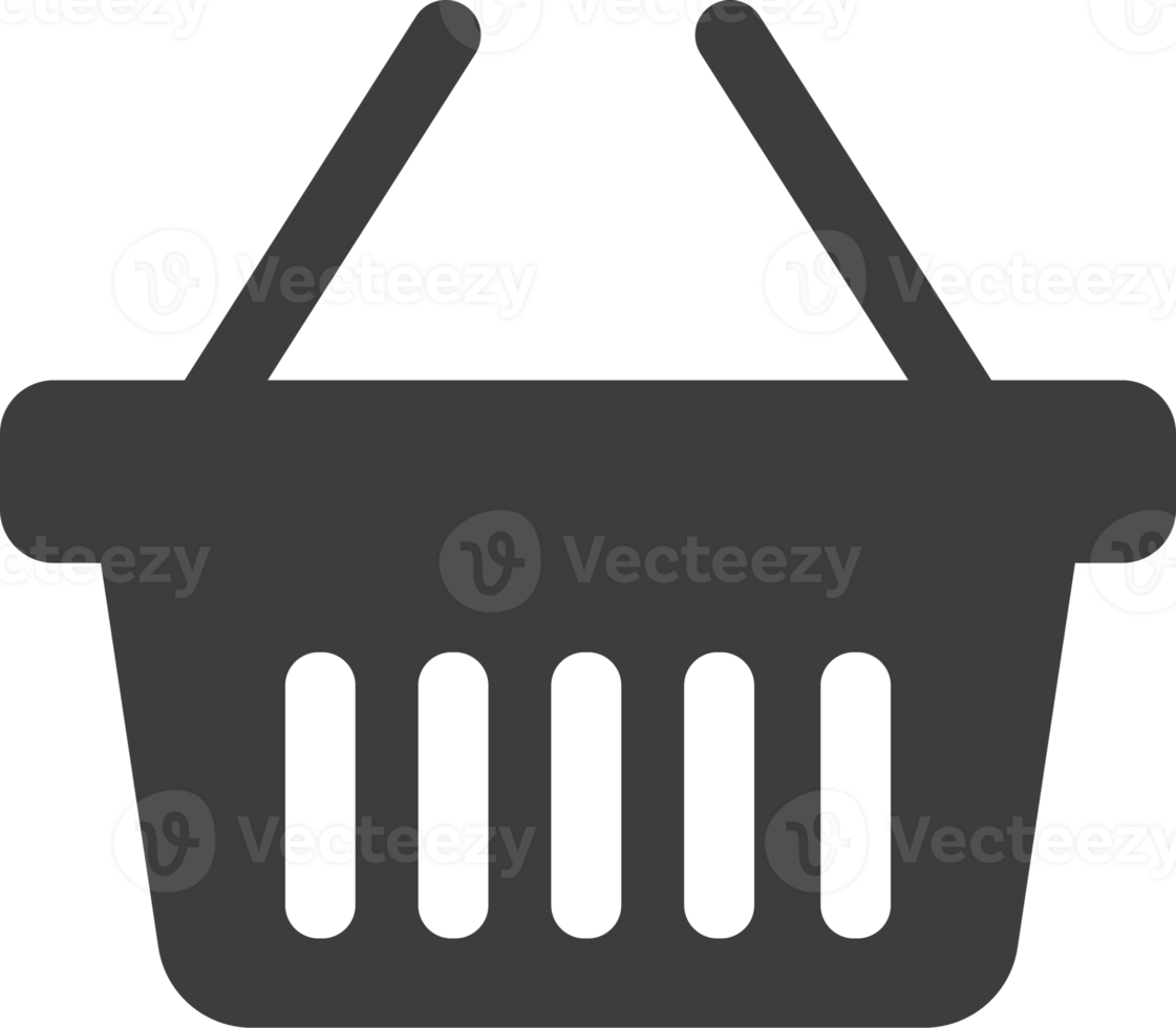 icono de la sombra negra de la cesta de la compra, conjunto de iconos de la tienda. png