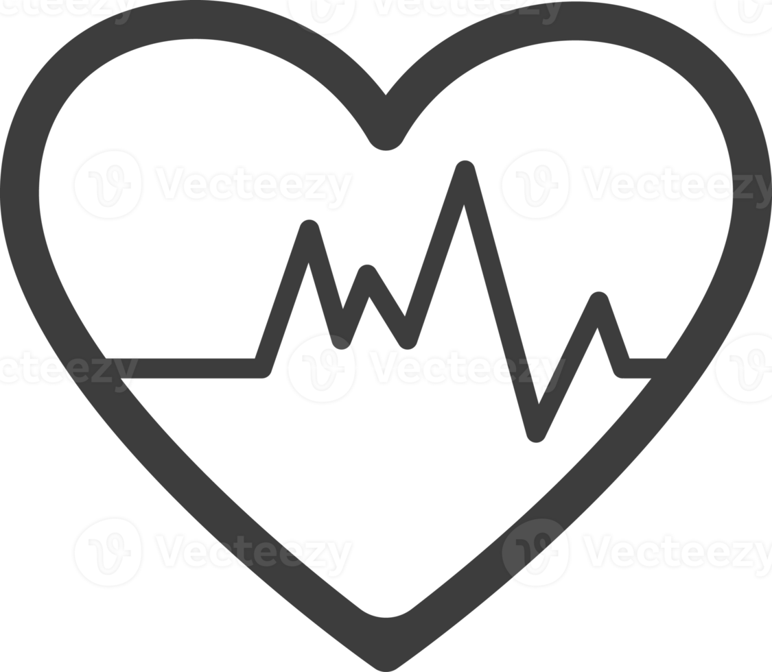 Heart rate thin line icon, Hospital icon set. png