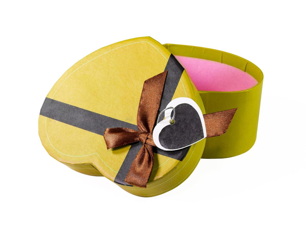 Yellow Heart-shaped box photo