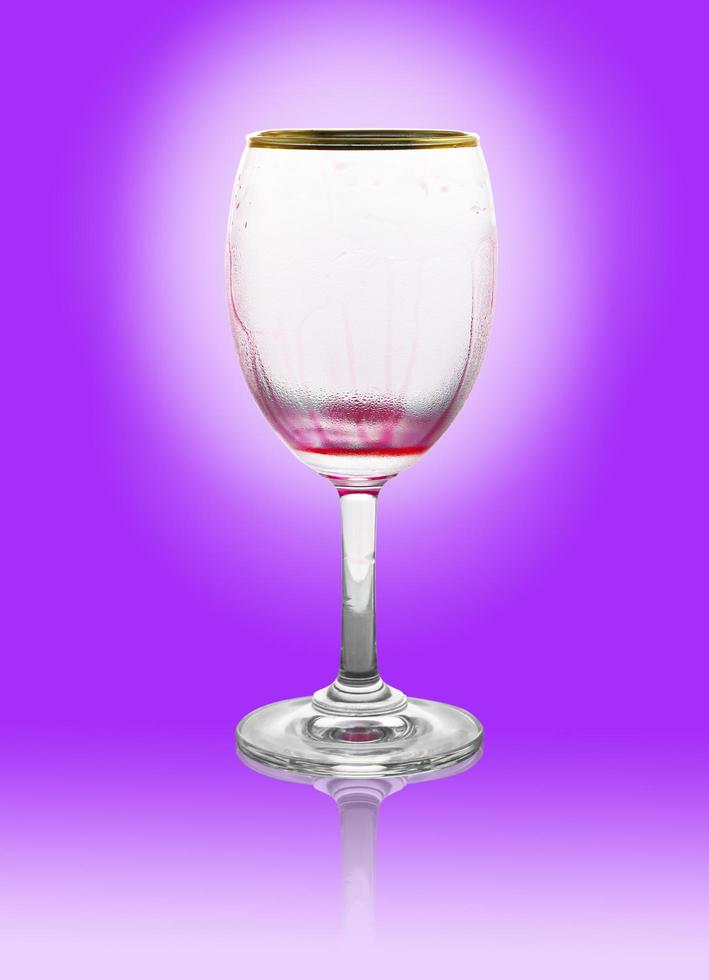 Glass of red wine photo