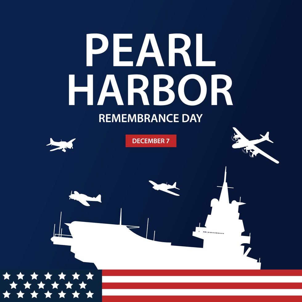 National Pearl Harbor Remembrance event vector