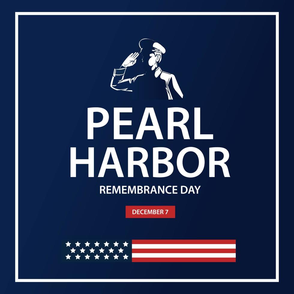 National Pearl Harbor Remembrance event vector