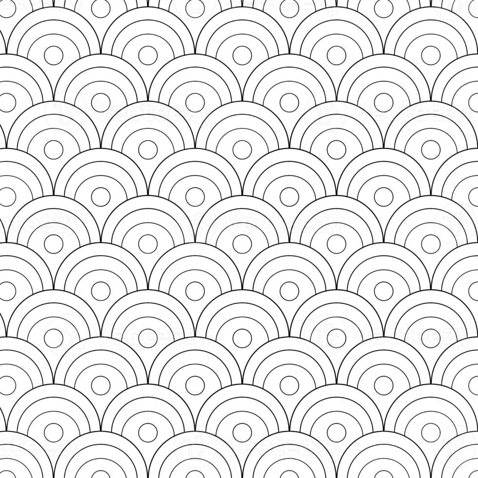 Creative Seamless Pattern For Coloring Page And Coloring Book photo