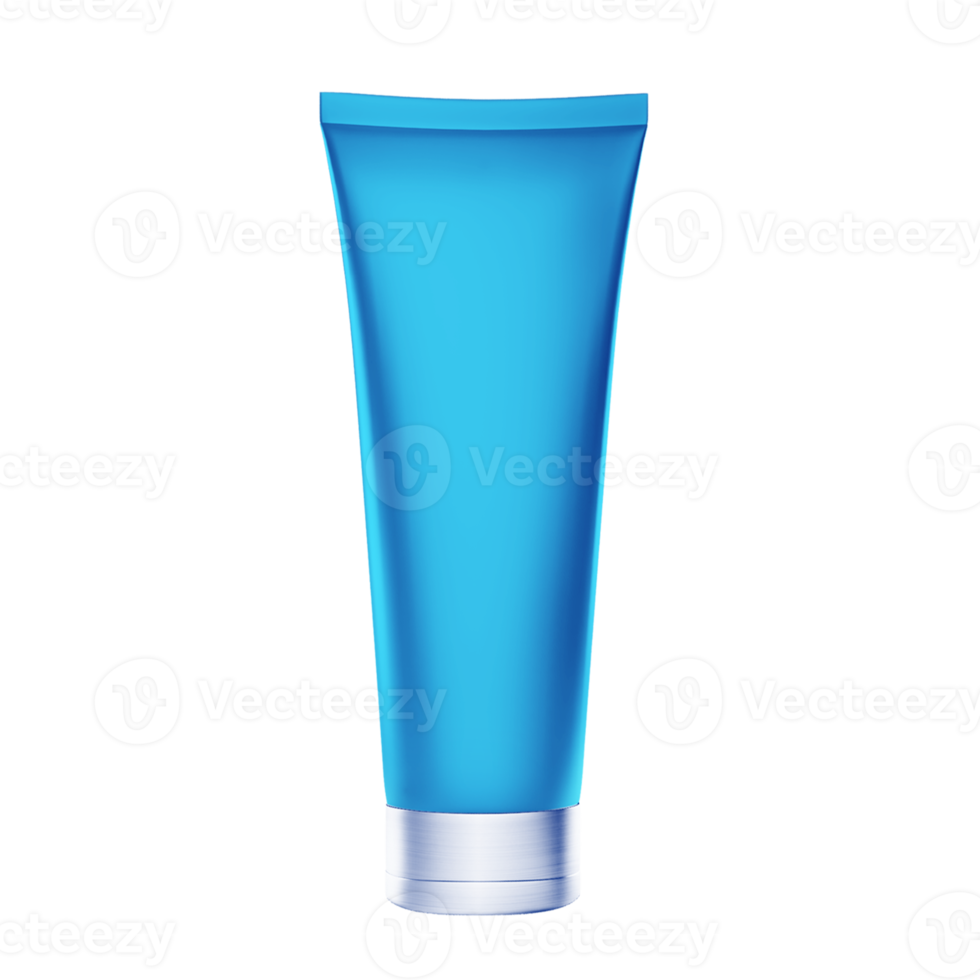 Blue cream squeeze tube png